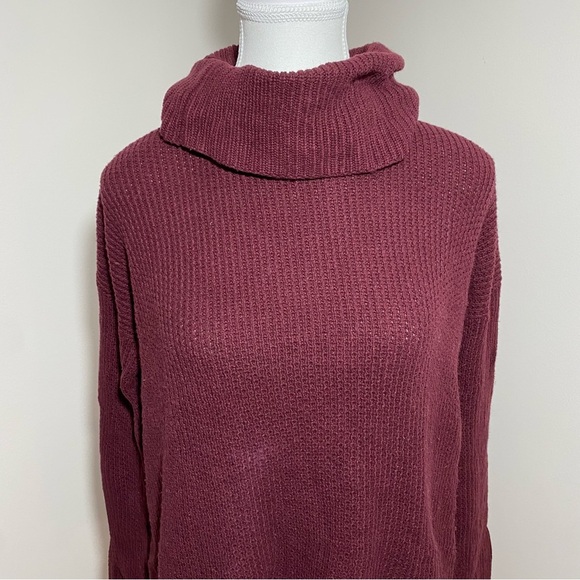 Madewell Sweaters - Madewell Burgundy Turtleneck Knit Sweater xsmall